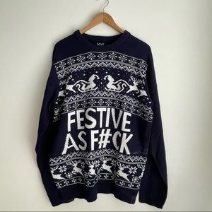 Holiday Time Mens Ugly Christmas Sweater size 3XL